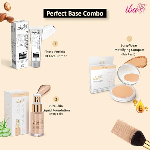 Iba Primer Foundation Compact Base Combo - Ivory Fair - Image 4