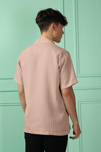 Urban Buccachi Men's Black Striped Shirt | Half Sleeve Polycotton Shirt for Men | Casual & Formal We - Authentic Urban Clothing | UrbanThreads - Image 5