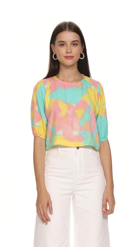 Leriya Fashion Women Striped Top with Half Sleeves for Office Wear, Casual Wear Both Use to Western - Authentic Leriya Clothing | UrbanThreads - Image 3