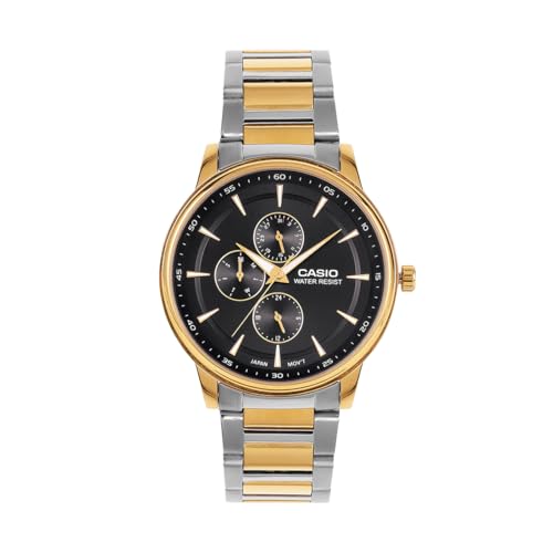 Casio Enticer Gold & Black Analog Watch for Men - Image 2