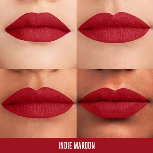 Lakme Beyond Matte Lip Liquid Indie Maroon Liquid Lipstick - Image 5
