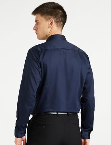 Van Heusen Men's Cotton Solid Slim Fit Shirt - Authentic Van Clothing | UrbanThreads - Image 3