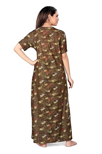 Leriya Fashion Women Stretchable Cotton Lycra Printed Maxi Maternity Nighty | Hosiery Nighty for Wom - Authentic Leriya Fashion | UrbanThreads - Image 3