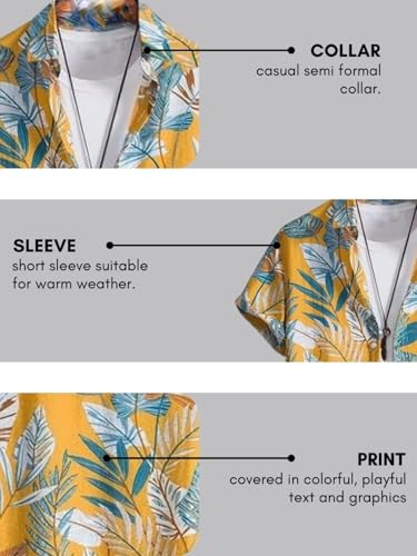 Leriya Fashion Men's Rayon Shirt - Summer Button Down Shirts | Half Sleeve Printed |Formal |Casual S - Authentic Leriya Clothing | UrbanThreads - Image 5