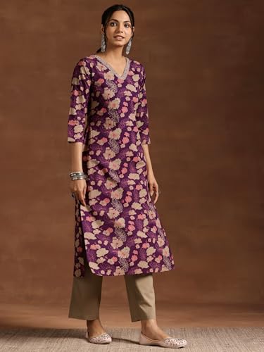 Libas Printed Cotton Kurta Set with Dupatta - UrbanThreads.in - Image 3