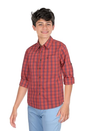 Allen Solly Boy's Cotton Regular Fit Shirt - Image 4
