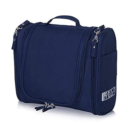 PETRICE Nylon Multifunctional Travel Pouch Bag Navy Blue