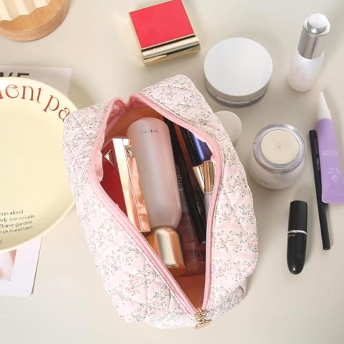 MAYCREATE Makeup Organizer Bag Floral Prints Large Capacity - Image 5