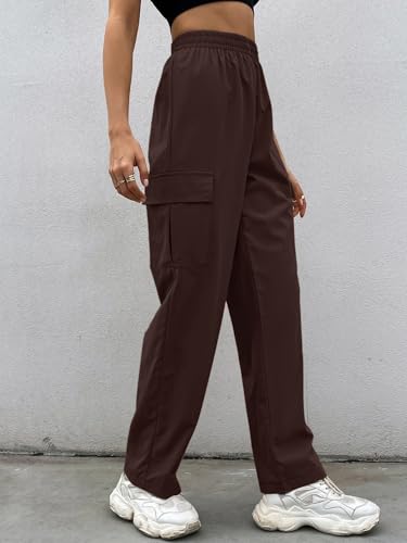 Leriya Fashion Women’s Parachute Cargo Pants – High Waist Flared Korean Trousers with Pockets | Tren - Authentic Leriya Clothing | UrbanThreads - Image 4