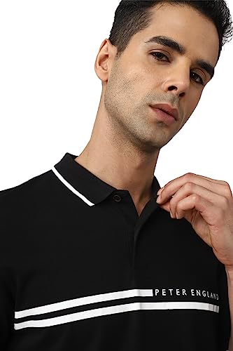 Peter England Men's Solid Regular Fit Polo Cotton Rich - Image 5