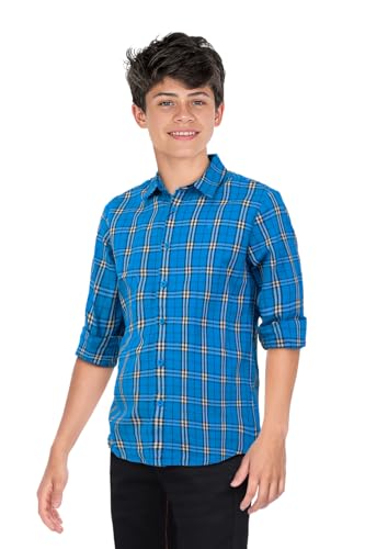 Allen Solly Boys Cotton Checkered Full Sleeve Casual Shirt - Image 4
