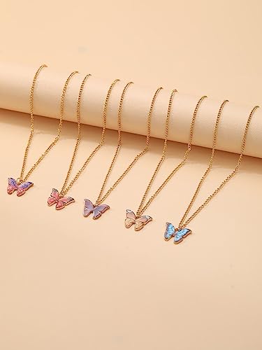 Shining Diva Butterfly Jewellery Necklace Set for Women - Image 5