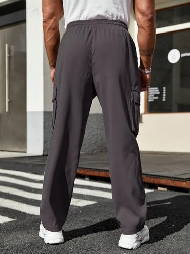 Leriya Fashion Men Mid Rise Cargo Joggers – Cotton Loose Fit Utility Pants with 6 Pockets | Durable - Authentic Leriya Clothing | UrbanThreads - Image 3