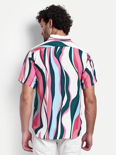 Leriya Fashion Men's Cotton Regular Fit Hawaiian Shirts |Short Sleeve |Casual Button Down| Beach |Va - Authentic Leriya Clothing | UrbanThreads - Image 3