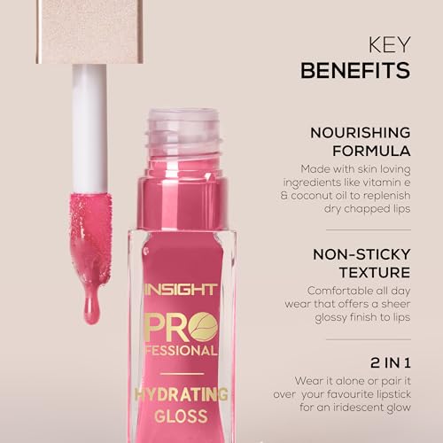 INSIGHT Professional Hydrating Lip Gloss Cascading Coral - Image 4