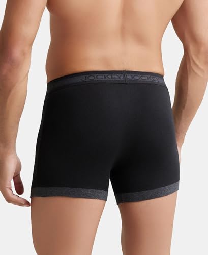 Jockey Men's Super Combed Cotton Rib Boxer Brief Pack of 2 - Image 5