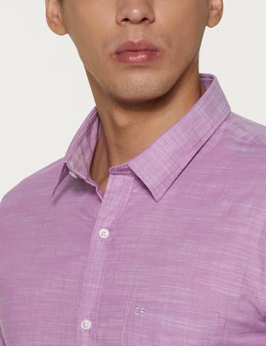Peter England Slim Fit Cotton Slub Shirt - Image 5