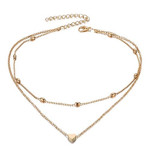 Shining Diva Multilayer Chain Pendant Necklace Women Girls - Image 2