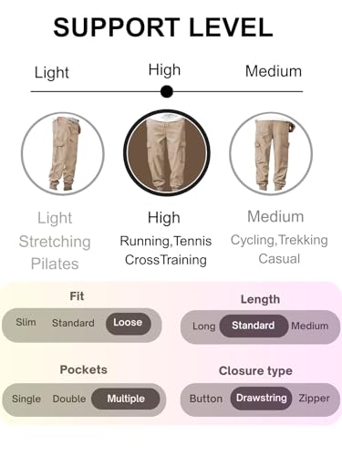 Leriya Fashion Men's Mid Rise Cargo Pants with 6 Pockets, Premium Cotton Drawstring Trousers, Comfor - Authentic Leriya Clothing | UrbanThreads - Image 5