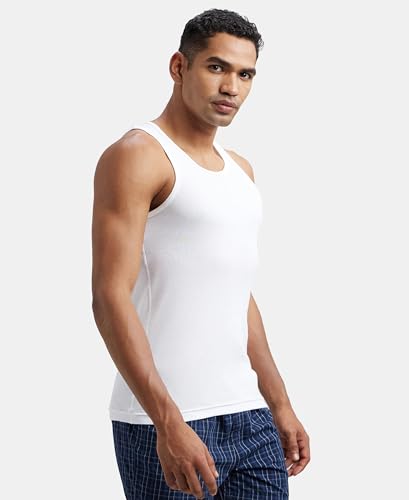 Jockey FP04 Men's Combed Cotton Rib Sleeveless Vest - Image 3