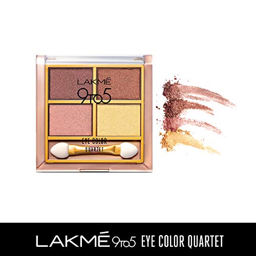 Lakme 9 to 5 Eye Color Quartet Eye Shadow Desert Rose 7g - Image 4