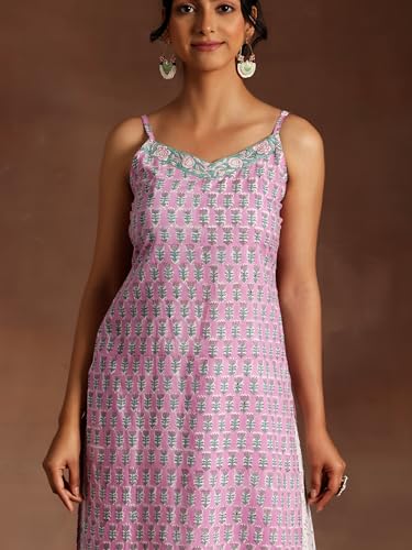 Libas Womens Printed Cotton Straight Kurta with Palazzos and Dupatta - Authentic Libas Clothing | UrbanThreads - Image 5