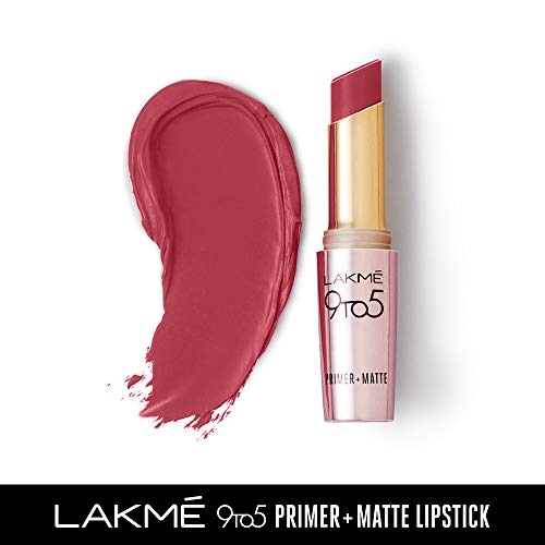 Lakme 9 to 5 Primer + Matte Lip Color MP7 Rosy Sunday 3.6 g - Image 4