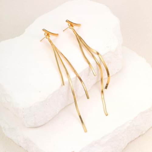 UrbanThreads Gold Tassel Earrings - Image 5