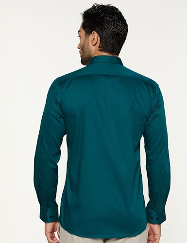 Peter England Men's Cotton Slim Fit Full Sleeve Casual Shirt - Image 4