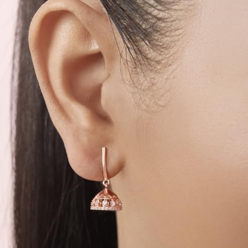 Zavya 925 Sterling Silver Rose Gold Plated Earrings - Image 5