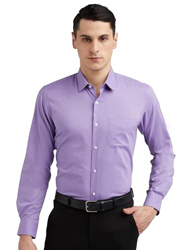 Peter England Men's Regular Fit Solid Shirt Cotton Rich - Image 2