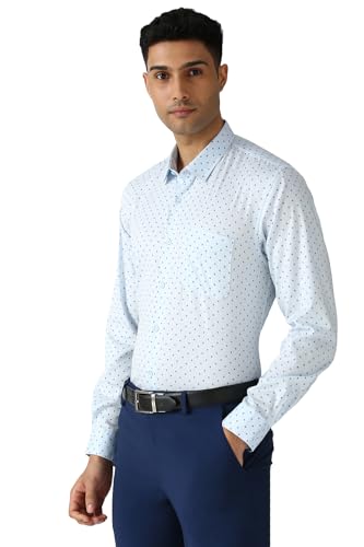 Peter England Men's Cotton Print Slim Fit Shirt - Image 3