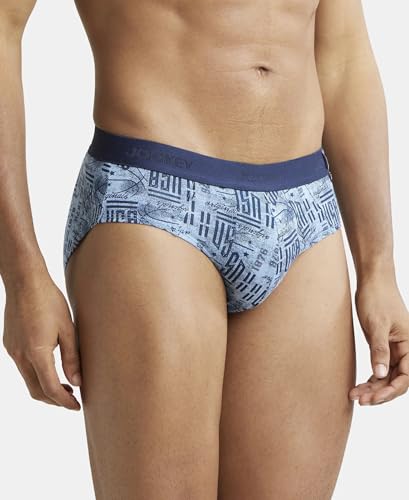 Jockey Men's Super Combed Cotton Printed Brief Pack of 2 - Image 5