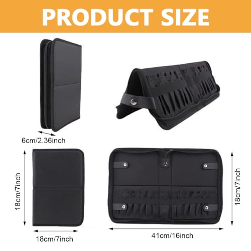 MAYCREATE Makeup Brush Holder Bag Portable Travel Organizer - Image 4