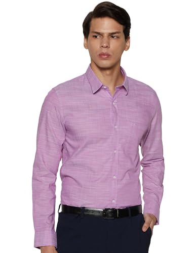 Peter England Slim Fit Cotton Slub Shirt - Image 2