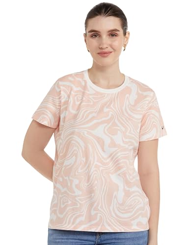 Allen Solly Women Cotton Regular Fit All Over Print T-Shirt - Image 2