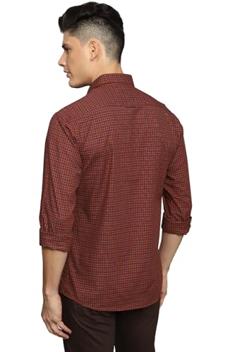 Louis Philippe Men's Slim Fit Checks Casual Shirt - Image 5