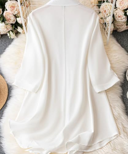 Leriya Fashion Women's Shirt Dress | Knee Length Dresses | Loose Fit | Button-Down | 3/4 Sleeve | Va - Authentic Leriya Clothing | UrbanThreads - Image 4