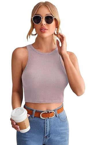 Leriya Fashion Women's & Girls' Solid Asymmetrical Round Neck Cotton & Rayon Crop Top - Authentic Leriya Clothing | UrbanThreads - Image 2