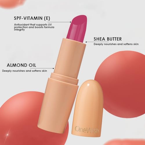 One Wish Creamy Matte Lipstick Too Pink to Care Shade 05 - Image 5