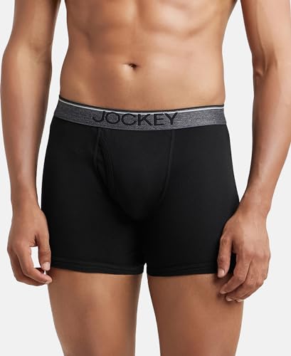 Jockey 8009 Men's Cotton Rib Boxer Brief Pack of 3 - Image 4