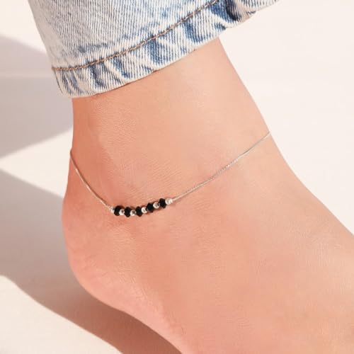 ZAVYA 925 Sterling Silver Chain Look Anklet Women - Image 4
