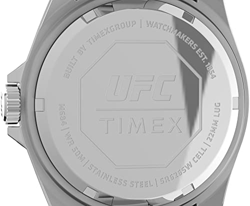 Timex UFC Debut Blue Dial Silver Watch - Image 5