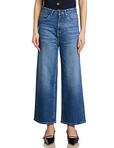 Symbol Women's Baggy Wide Leg Jeans High Waist Ankle Length - Image 2