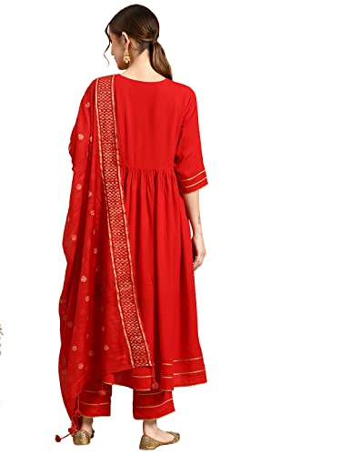 Libas Rayon Salwar Suit Set - Elegant Ethnic Wear | UrbanThreads.in - Image 5