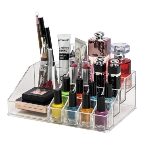 Clazkit 16 Grid Makeup Organizer Plastic Cosmetic Display - Image 2