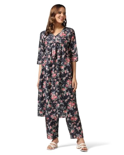 Leriya Fashion Rayon Alia Cut Kurta Set For Women | Alia Cut Kurta Set For Women | Ethnic Co-Ord Set - Authentic Leriya Clothing | UrbanThreads - Image 2