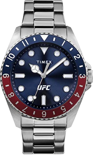 Timex UFC Debut Blue Dial Silver Watch - Image 2