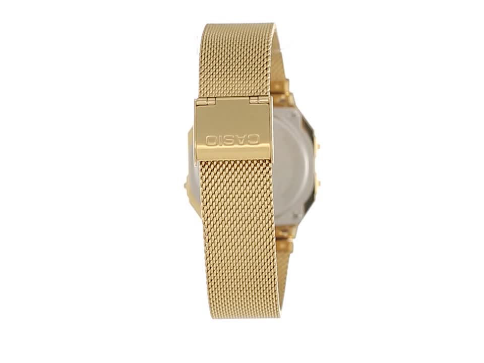 Casio A700WMG-9ADF Digital Gold Dial Unisex Watch - Image 4