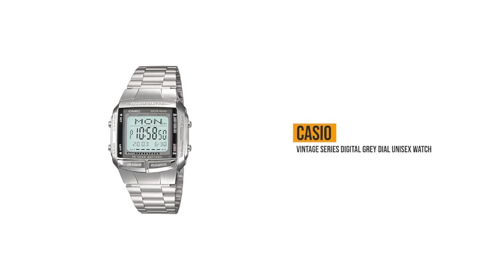 Casio DB-360-1DF Unisex Digital Grey Dial Watch - Image 3